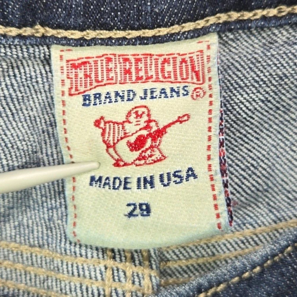 True Religion Women's Stella Skinny Jeans Blue Wash Size 29 Made in USA - Picture 7 of 12